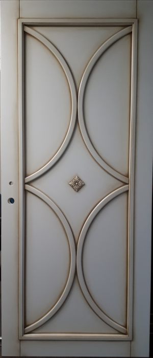 Межкомнатная дверь в профиле массив (эмаль с патиной) Юрга